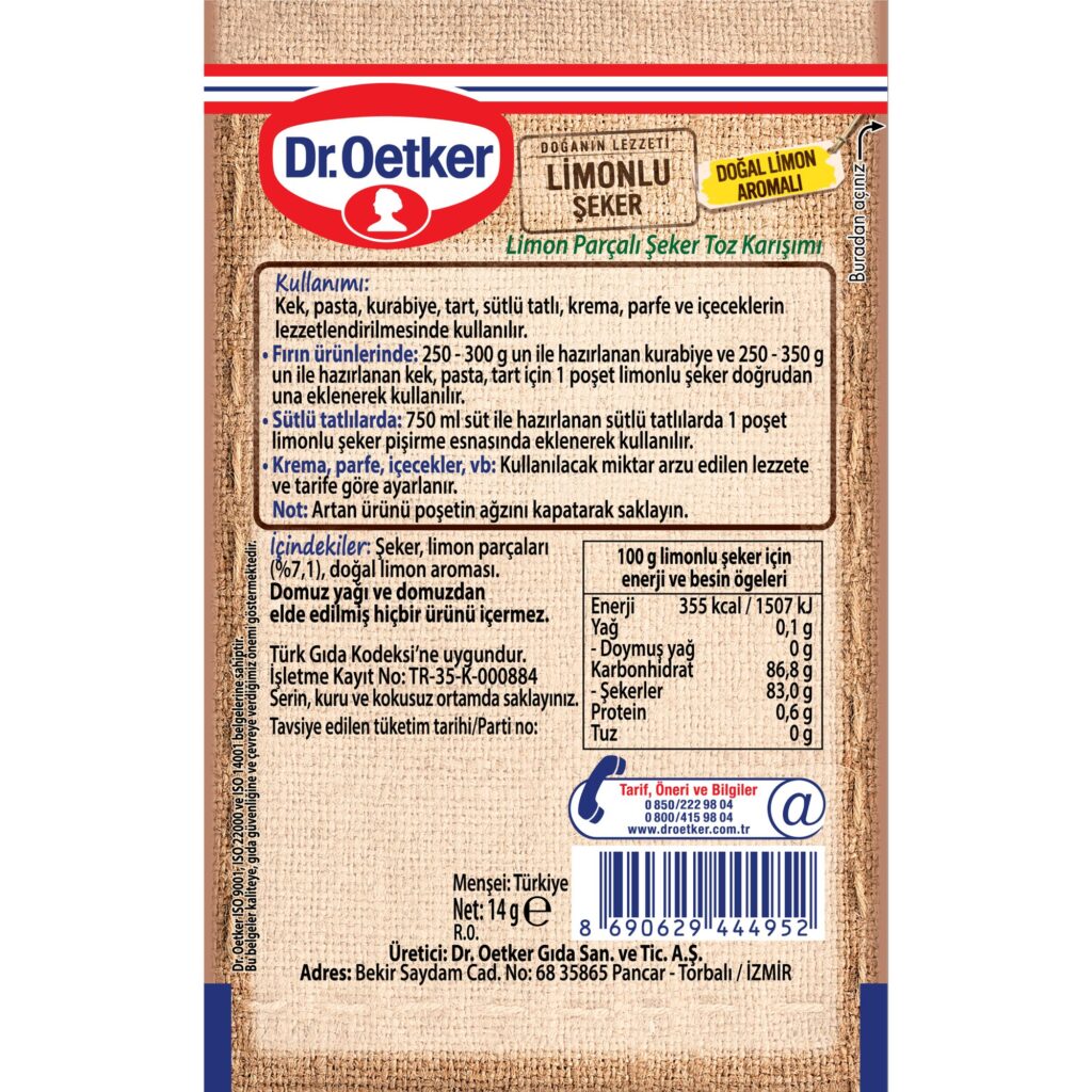 Dr.Oetker Ürün Yelpazesi