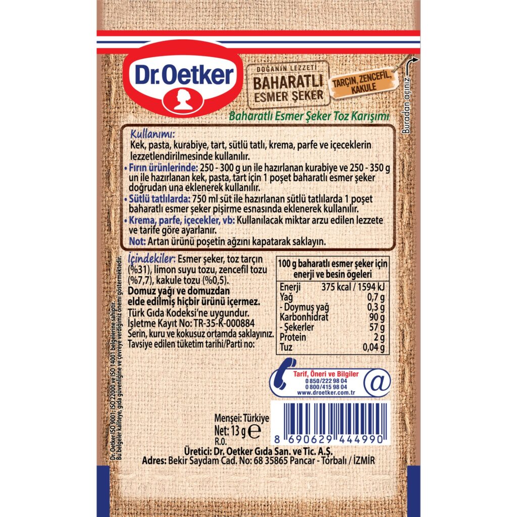 Dr.Oetker Ürün Yelpazesi