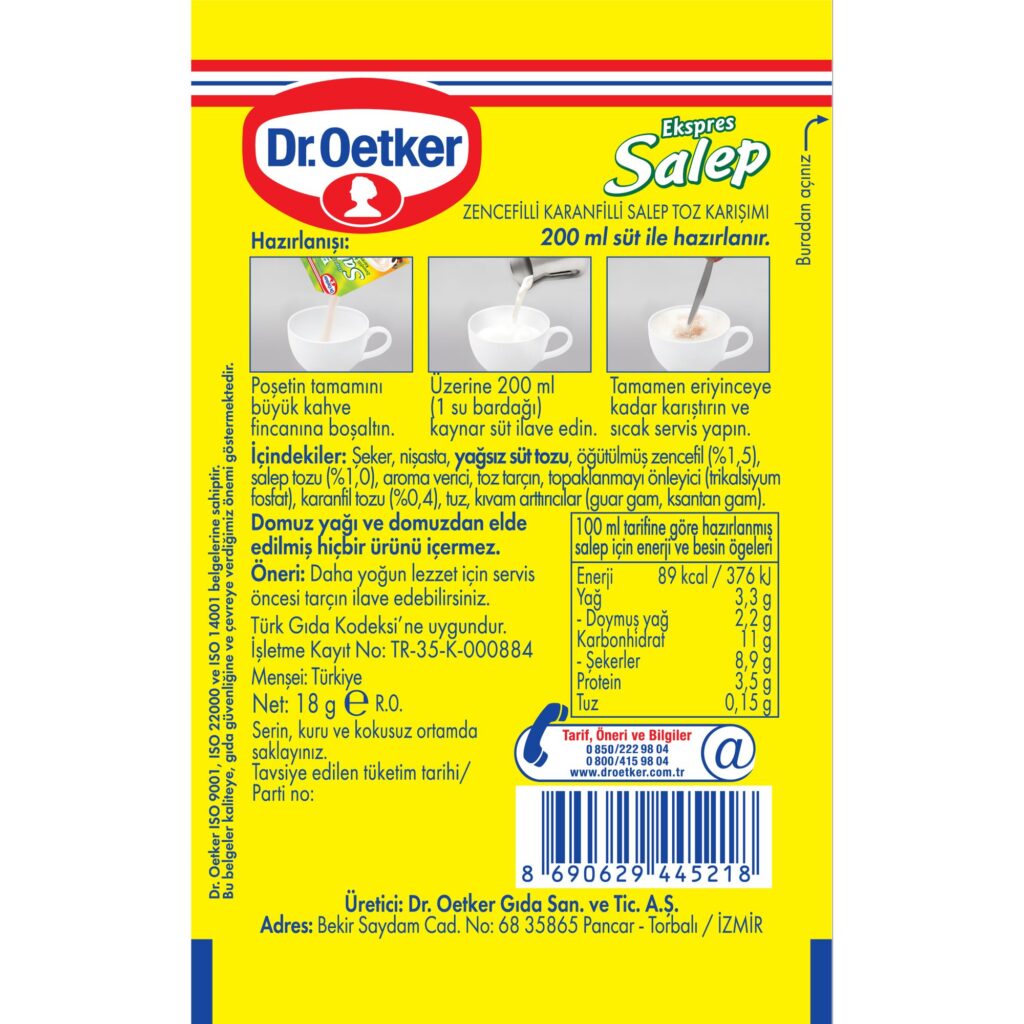 Dr.Oetker Product Range