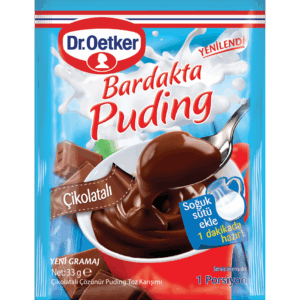 Bardakta Puding Çikolatalı