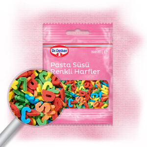 Alternative view of Dekor Pasta Süsü Renkli Harfler