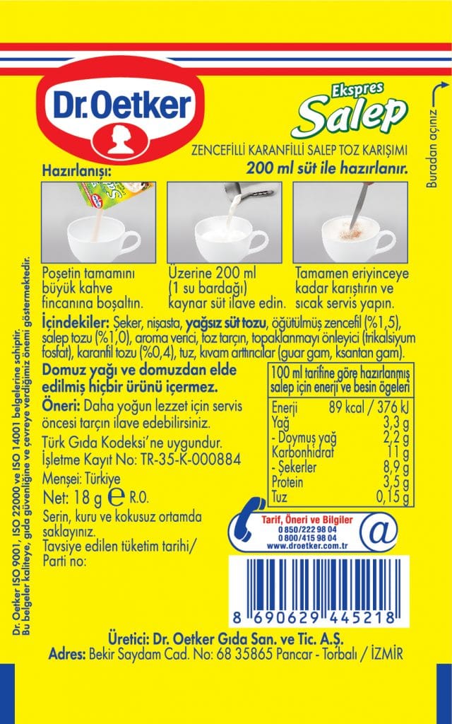 Dr.Oetker Ürün Yelpazesi