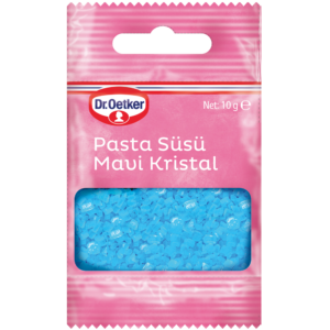 Dekor Pasta Süsü Mavi Kristal