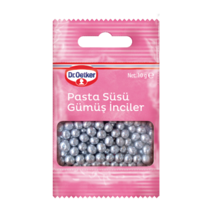 Dekor Pasta Süsü Gümüş İnci