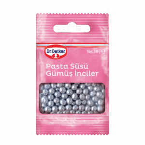 Dekor Pasta Süsü Gümüş İnci
